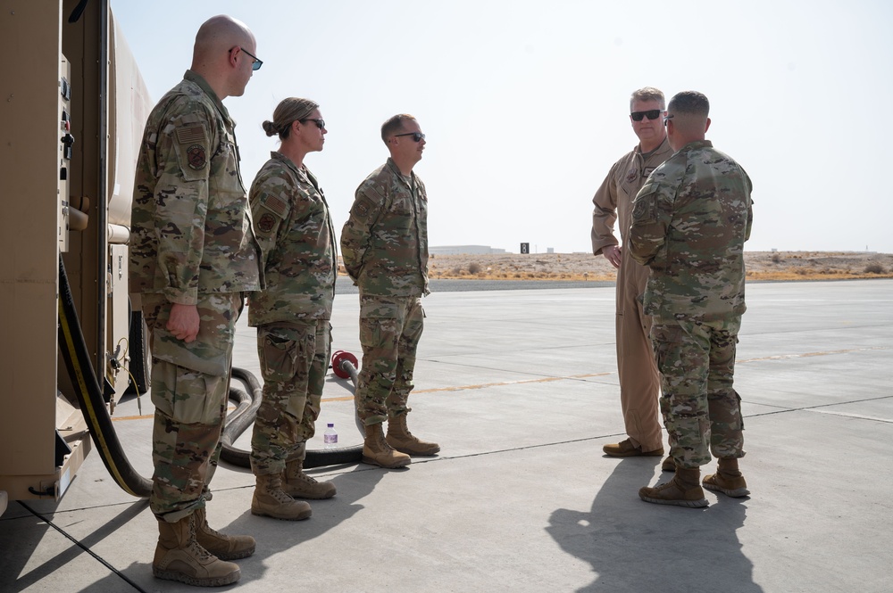 Maj. Gen. Shoemaker visits the 386th AEW