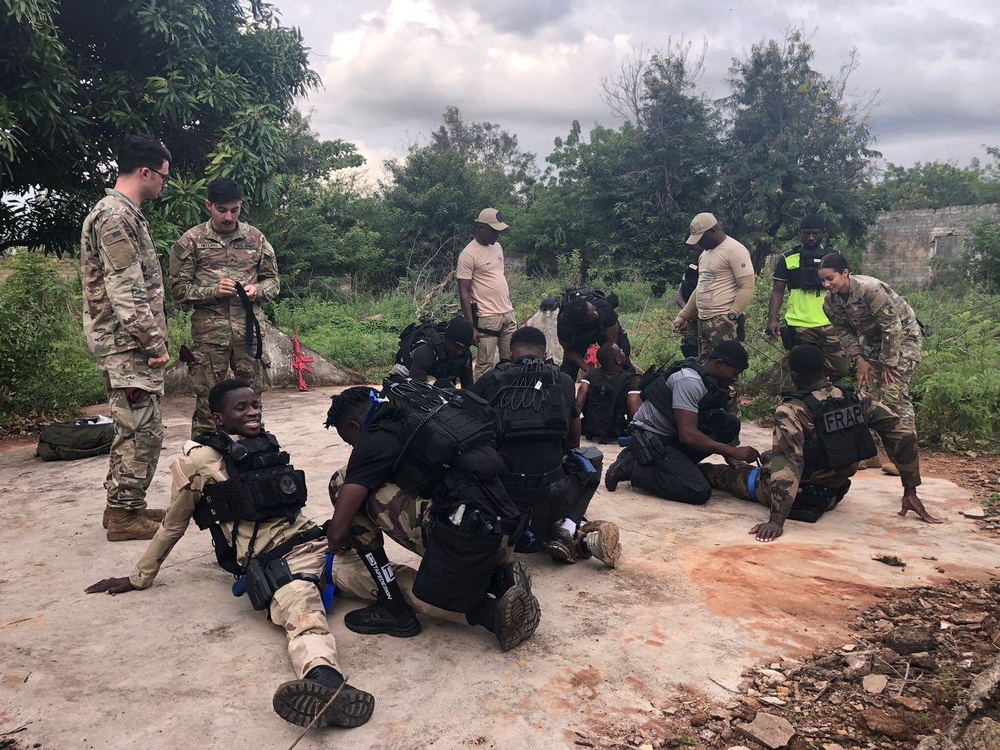 SETAF-AF conducts knowledge exchanges with Côte d’Ivoire’s national assault police unit