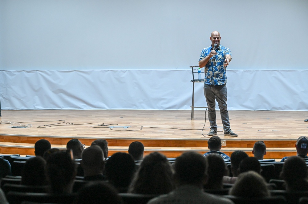 AFE Presents: Operation Laughter comedians tour with 386th AEW
