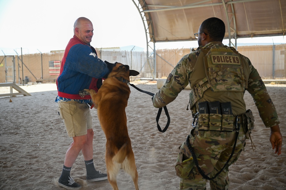 AFE Presents: Operation Laughter comedians tour with 386th AEW