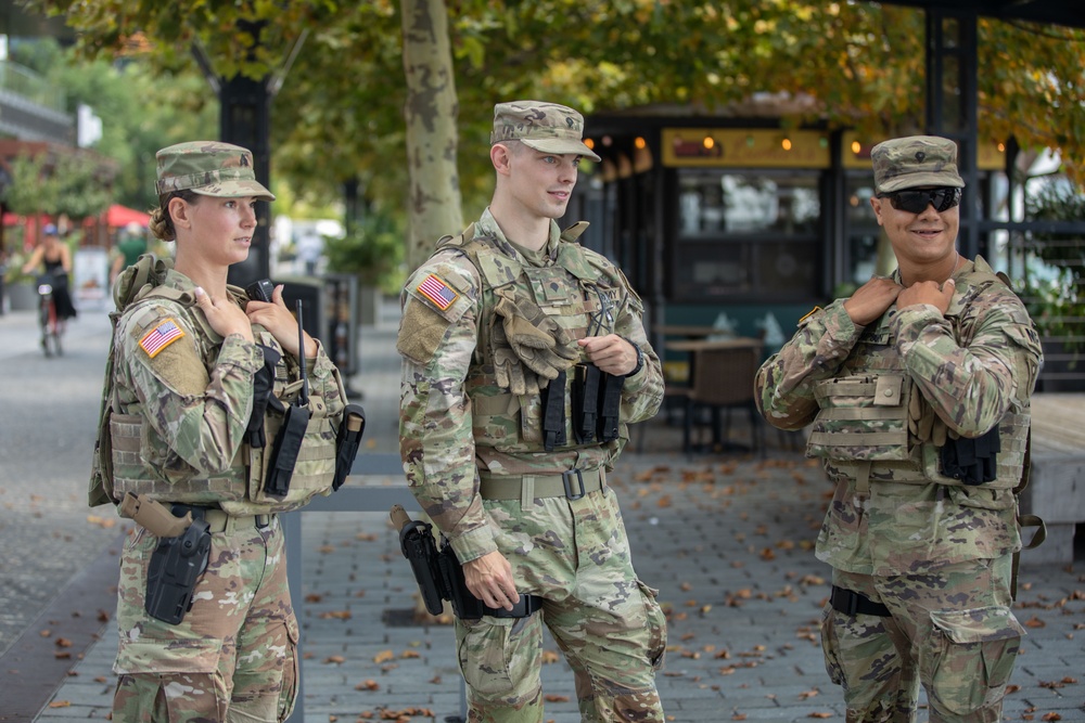 National Guard Patrols Wharf To Maintain Safety