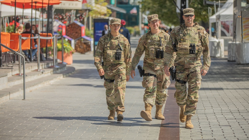 National Guard Patrols Wharf To Maintain Safety