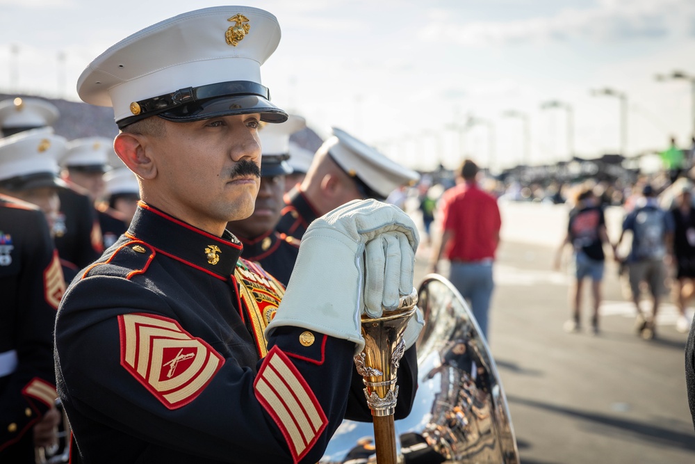 Parris Island Band performs at 2025 Southern Cookout 500