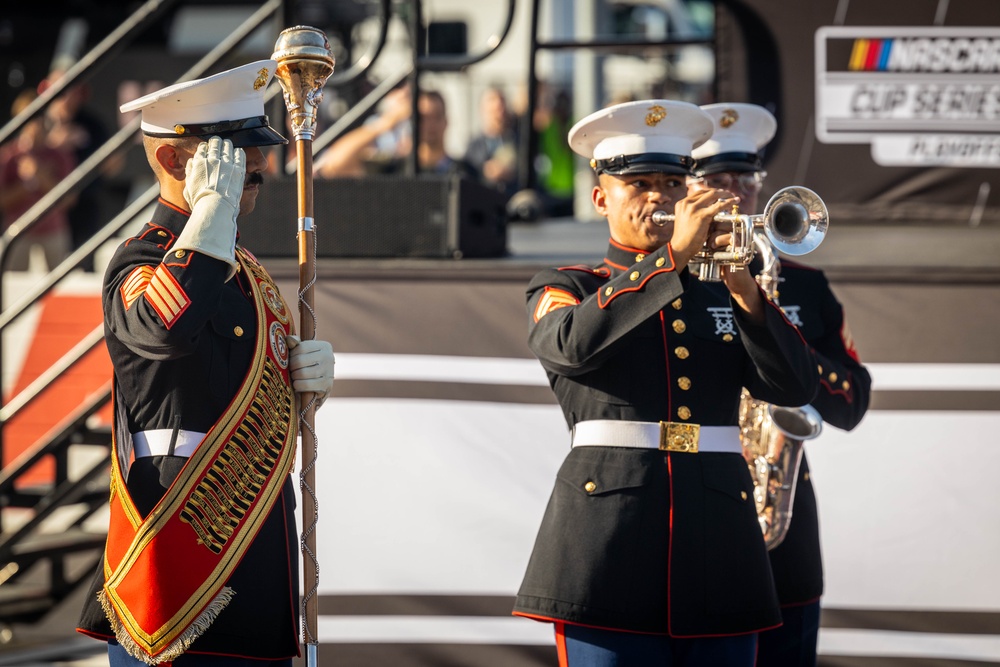 Parris Island Band performs at 2025 Southern Cookout 500
