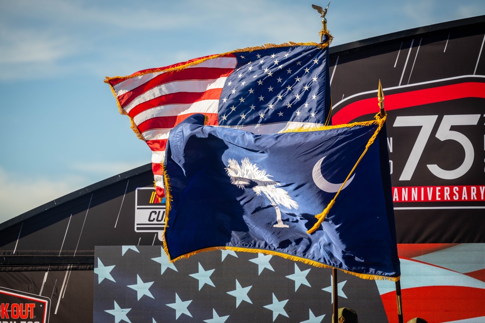 Parris Island Band performs at 2025 Southern Cookout 500