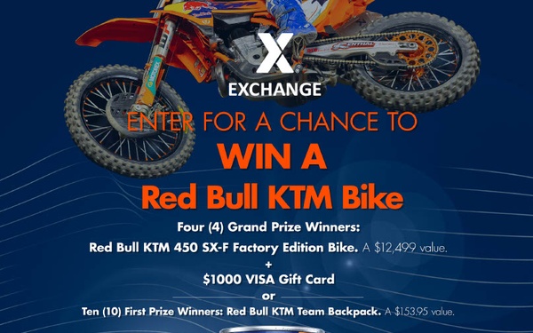 Army &amp; Air Force Exchange Service, Red Bull Giving Away $50,000 in Prizes