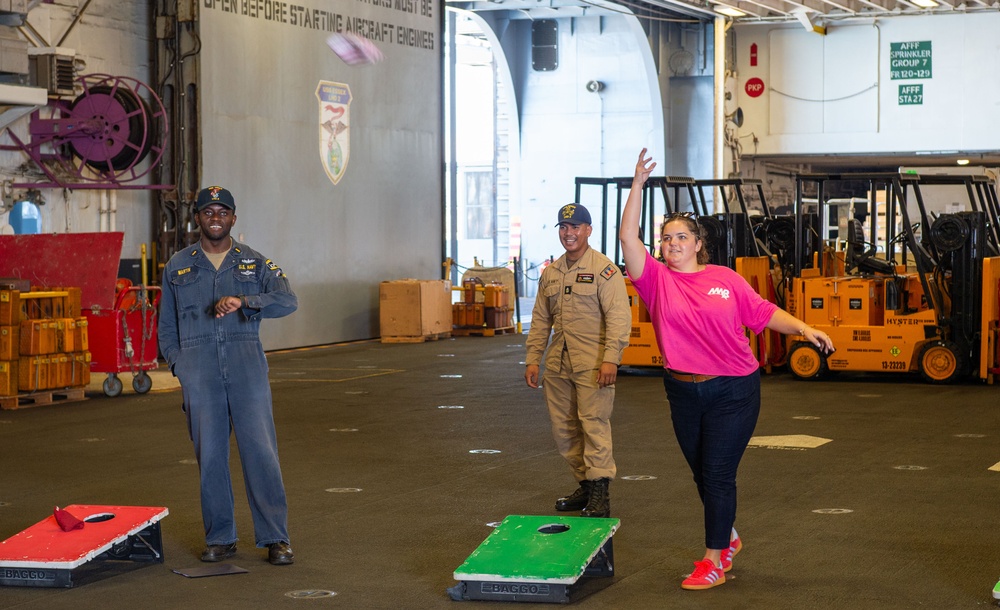 Cornhole tournament hosted by MWR