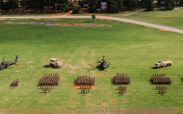 Brigade formation - Flyover