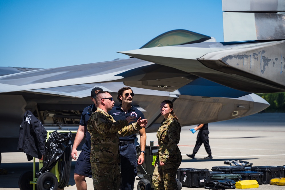 On the flightline at the 105th AW