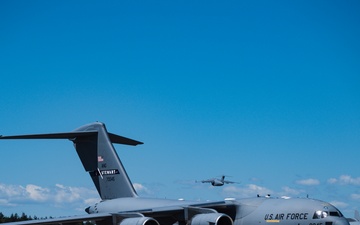 On the flightline at the 105th AW