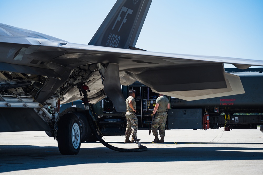 On the flightline at the 105th AW