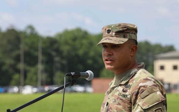 1st Battalion, 7th Air Defense Artillery Change of Command ceremony