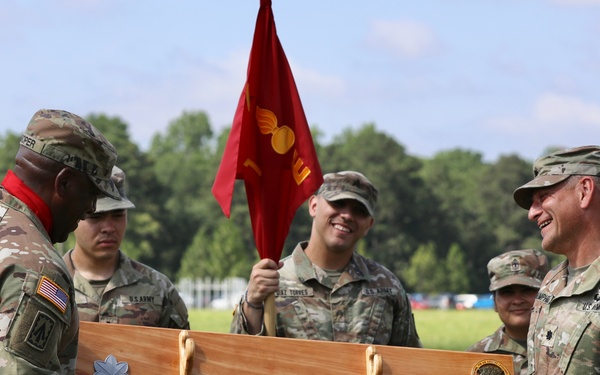 1st Battalion, 7th Air Defense Artillery Change of Command ceremony