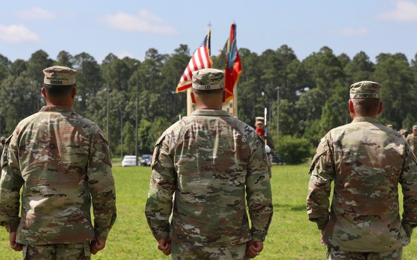 1st Battalion, 7th Air Defense Artillery Change of Command ceremony