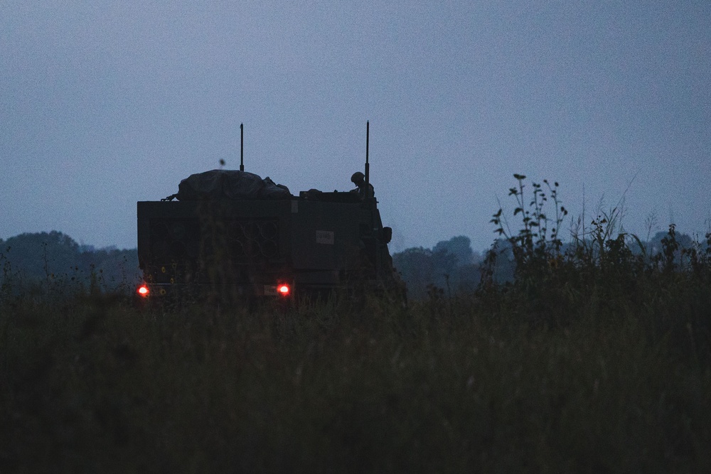 3-13 MLRS Live Fire