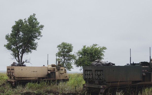 3-13 MLRS Live Fire