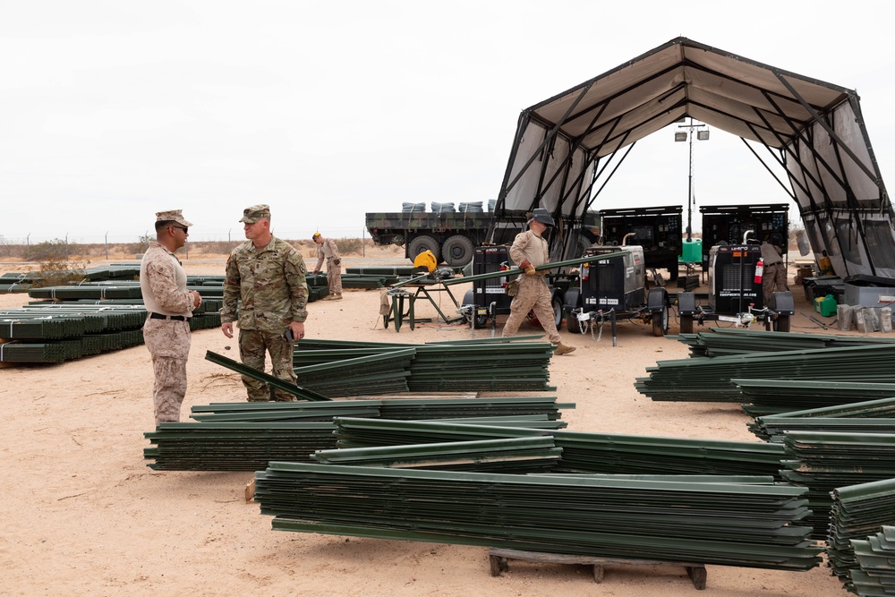 Joint Task Force-Southern Border leadership visits Combat Logistics Battalion 15