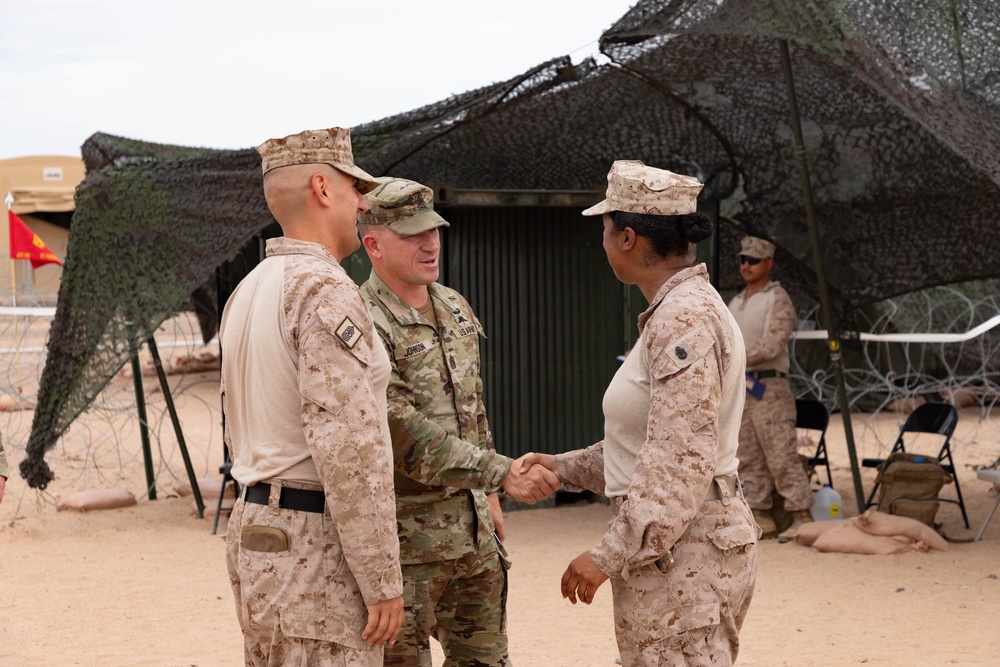 Joint Task Force-Southern Border leadership visits Combat Logistics Battalion 15