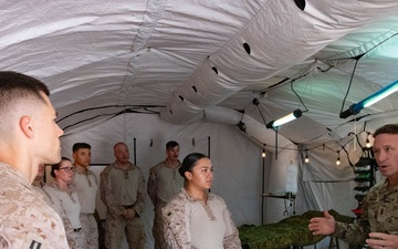 Joint Task Force-Southern Border leadership visits Combat Logistics Battalion 15