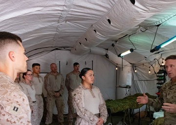 Joint Task Force-Southern Border leadership visits Combat Logistics Battalion 15