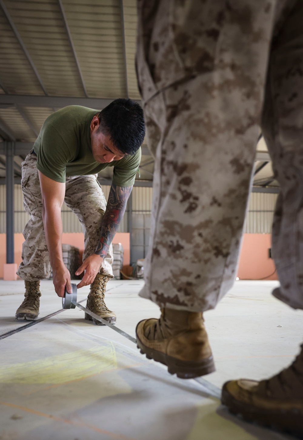 Marines and Sailors prepare for command post exercise during BRIGHT STAR 25