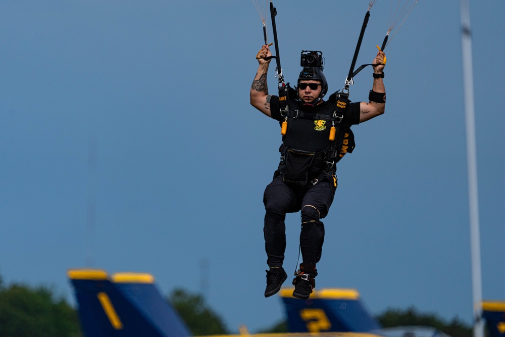 U.S. Army Golden Knights Perform at Wings of Pride Airshow 2025