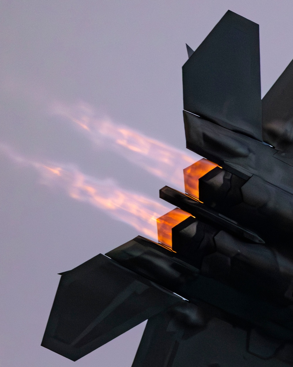Night Flight: F-22 and F-35A Shine Over EAA AirVenture