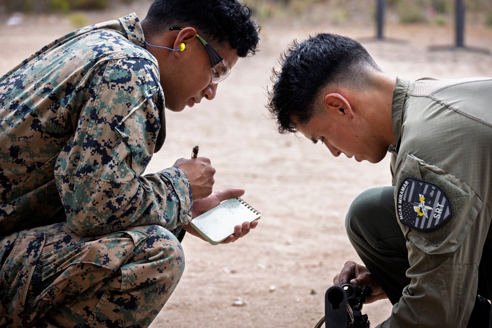 MCAS Miramar Special Reaction Team conduct a Patrol Rifle Course during SRT tryouts