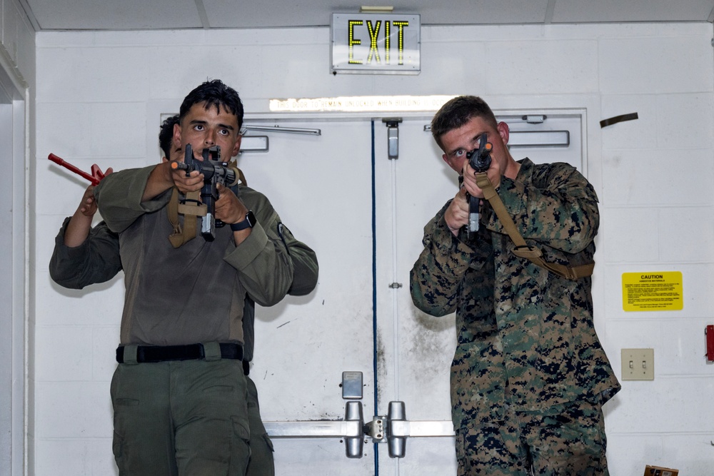 MCAS Miramar Special Reaction Team room clearing and grappling during SRT tryouts