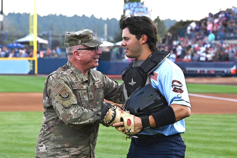 Military Appreciation Night brings Team Fairchild, Spokane together