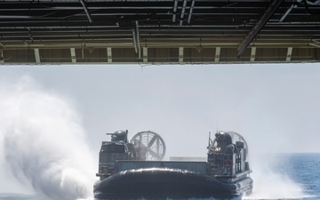 USS John P Murtha conducts well deck operations