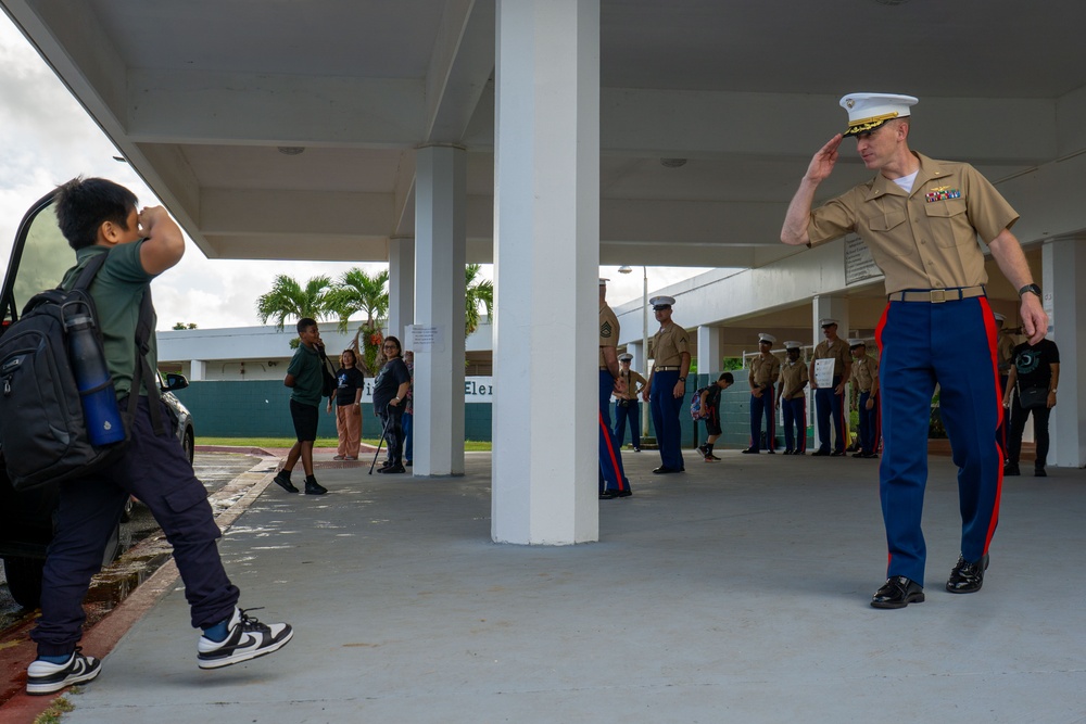 Camp Blaz Marines volunteer at Finegayan Elementary School