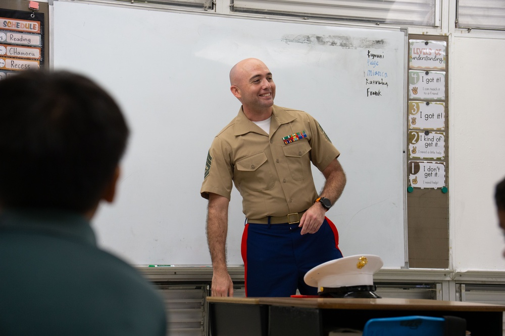 Camp Blaz Marines volunteer at Finegayan Elementary School