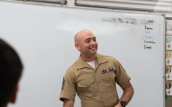 Camp Blaz Marines volunteer at Finegayan Elementary School