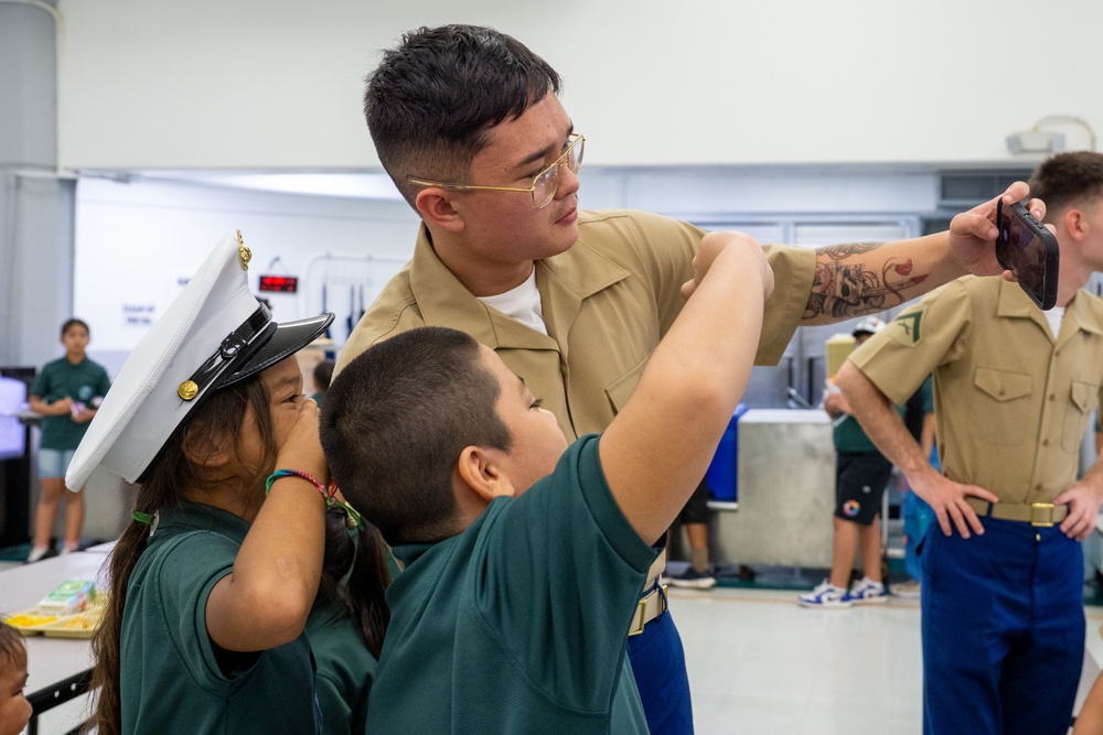 Camp Blaz Marines volunteer at Finegayan Elementary School
