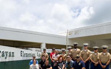 Camp Blaz Marines volunteer at Finegayan Elementary School