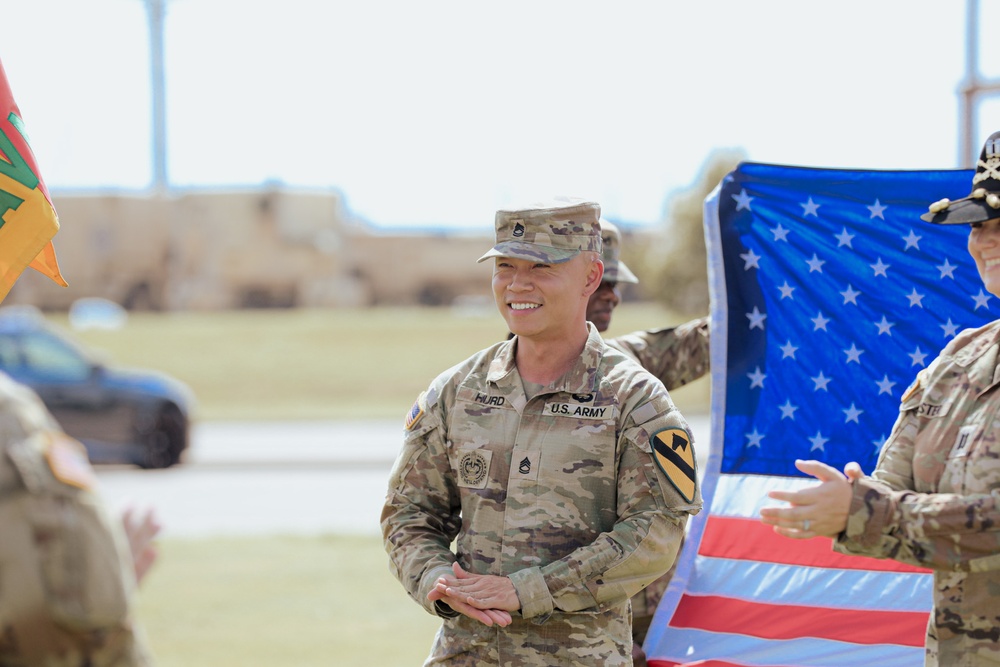 U.S. Army Sgt. 1st Class Shaojung Hurd Reenlists