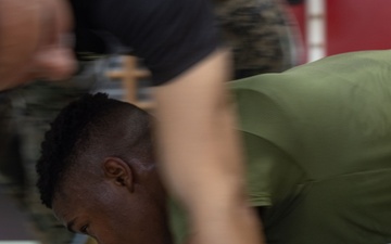 U.S. Marines and JGSDF Soldiers Exchange Combat Martial Arts Skills