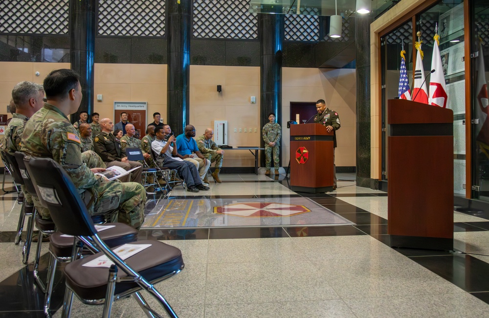 Sgt. Maj. Derrian Richardson Receives Lateral Promotion to Command Sgt. Maj.
