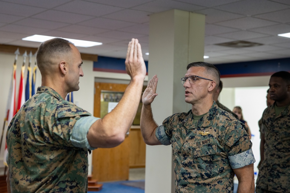 6th Marine Corps District Chaplain Promotion to Lieutenant Commader