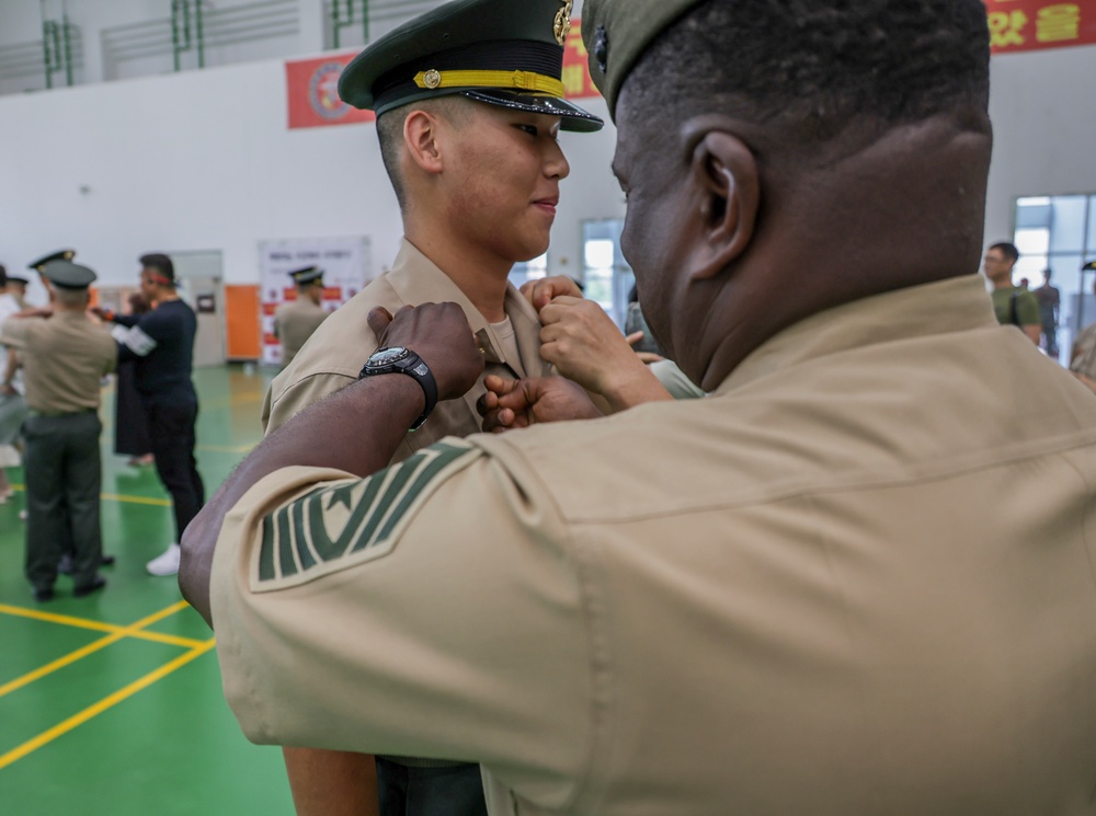 MARFORK attends ROK Marine Corps NCO graduation