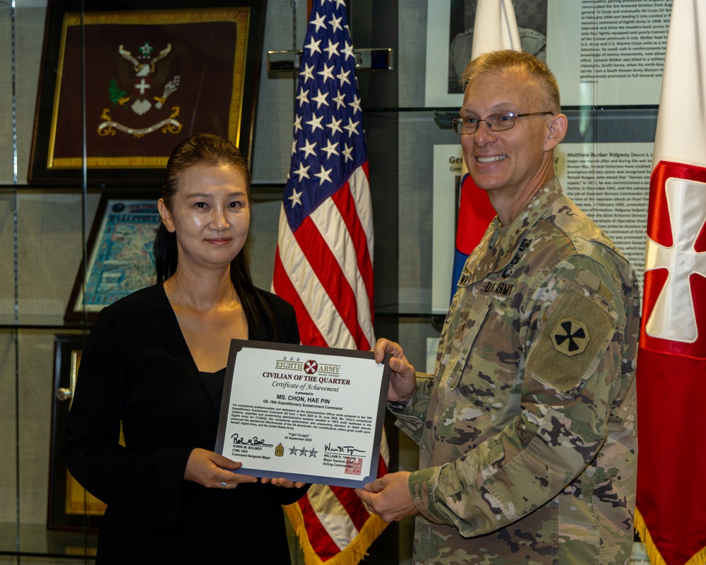 Eighth Army recognizes dedicated civilian employees
