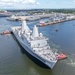USS New York Enters The Shipyards
