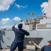 USS New York Enters The Shipyards