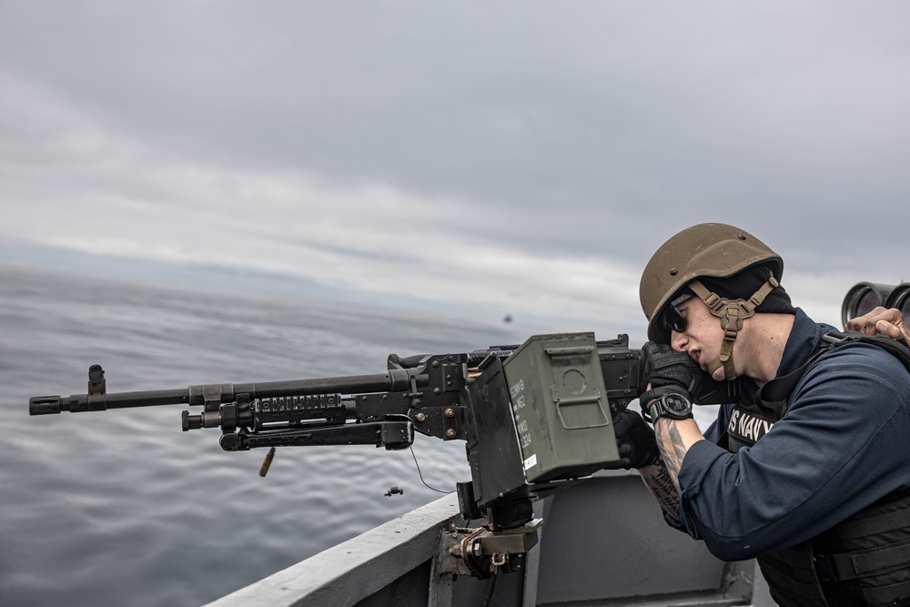 USS Bainbridge (DDG 96) Conducts Live Fire Above Arctic Circle
