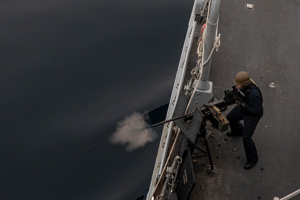 USS Bainbridge (DDG 96) Conducts Live Fire Above Arctic Circle