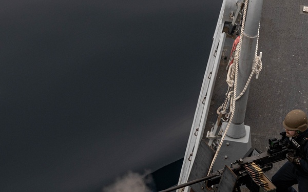 USS Bainbridge (DDG 96) Conducts Live Fire Above Arctic Circle