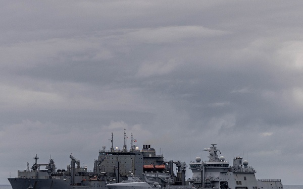 USNS William McLean (T-AKE 12) Replenishment-at-Sea with HNoMS Maud (A-530)