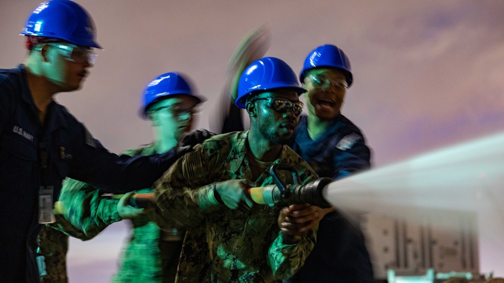 Wasp Sailors Simulate General Quarters