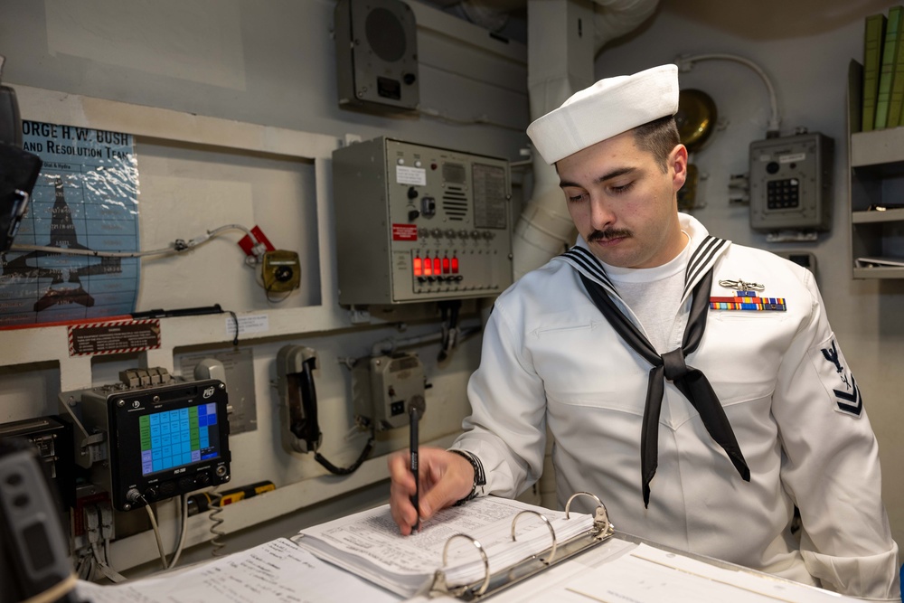 Daily Operations Aboard USS George H.W. Bush (CVN 77)